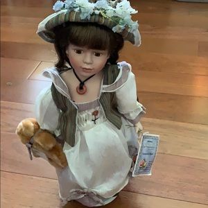 Samantha collectible porcelain doll